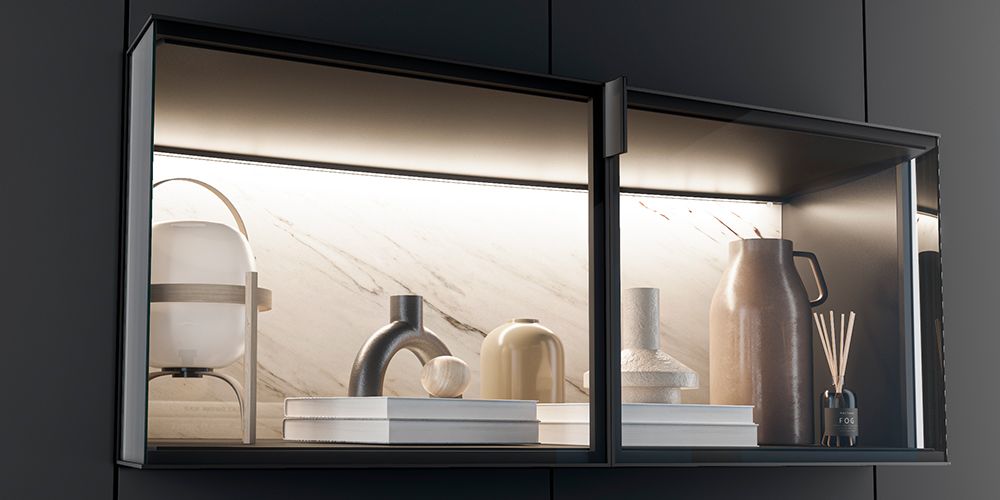 Bel, departamento de fef-negro-ambiente de Cucine Home Group